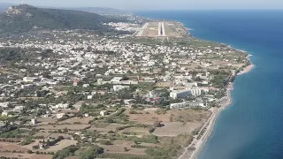 LANDING IN GREECE..Most beautiful final approach.