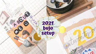 2021 BULLET JOURNAL SETUP ☁ starting a new bullet journal 🍒 plan with me | 🥑 avocamzyy