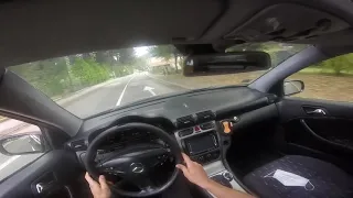 POV DRIVE MANUAL  - Mercedes-Benz CL200 Casual Drive | Kompressor W203 Coupe ( 2001 ) | GoPro