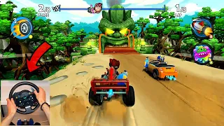 Steering Wheel Gameplay #2! Wasteland⚡Beach Buggy Racing 2