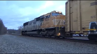 Railfanning Duncannon, PA 1-23-23 (feat. NS 1800)