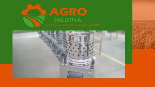 Depenadeira FR04 Teste em abatedouro de aves -Agromedina