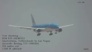 KLM 777 lands in Las Vegas | Happy Landings