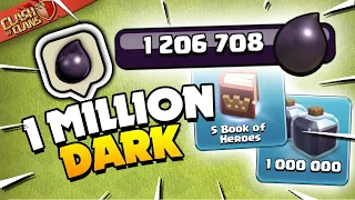 Spending Over 1 Million Dark Elixir in Clash of Clans!