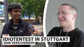 Justin reagiert auf "IDIOTENTEST in STUTTGART" | Live - Reaktion