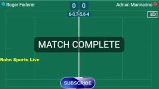 FEDERER R. vs MANNARINO A. Live Now Wimbledon 2018 - Score