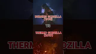 Burning Godzilla vs Thermo Godzilla #godzilla #monsterverse #legendarygodzilla #heiseigojira