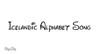 Icelandic Alphabet Song