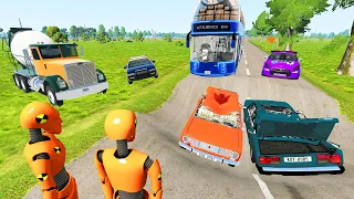 BeamNG Drive - Cars VS Pothole - Roadworks #1