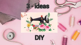 After watching this video, you will not throw away the leftover fabric / 3 sewing ideas / DIY