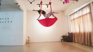 Aerial yoga aerial dance 空中瑜伽 空瑜舞韵 裙子篇 挂裙子 坐裙子 美美的裙子