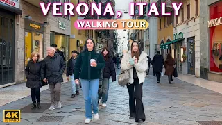 Stunning Verona, Italy Walking Tour 🇮🇹 4k 60fps HDR [With Captions & 🎧 Binaural Audio]