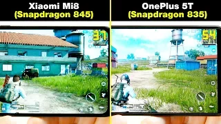 Xiaomi Mi8 (Snapdragon 845) vs OnePlus 5T (Snapdragon 835) В ИГРАХ! FPS + НАГРЕВ