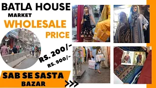Exploring BATLA HOUSE Market Delhi ♥️Best Suit Collection 2023/Batla House, Okhla Budget Shopping😎🛍️
