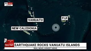 Powerful earthquake strikes near Fiji and Vanuatu