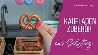 Kaufladen Zubehör einfach und günstig aus Salzteig selber machen