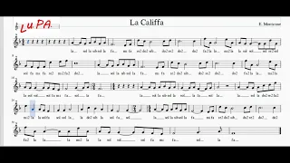 La Califfa - Flauto dolce - Spartito - Note - Karaoke - Instrumental - Canto - Musica