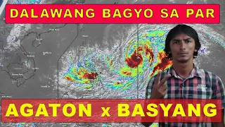 04/12/2022:DALAWANG BAGYO SA LOOB NG PAR : AGATON AT BASYANG