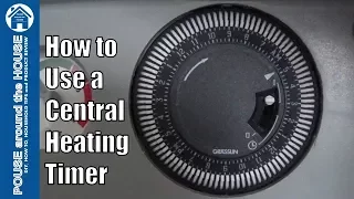 How to use/set a central heating timer. Combi boiler mechanical timer (Baxi Duo Tec)