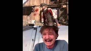 Pedro Pascal crying Red Dead Redemption