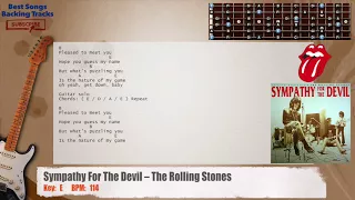 🎸 Sympathy For The Devil – The Rolling Stones Guitar Backing Track with chords and lyrics