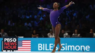Simone Biles cements status as greatest gymnast with record-breaking world championship