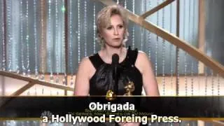 Jane Lynch recebendo o Globo de Ouro 2011! legendado!