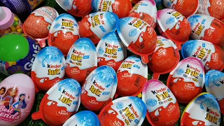 Yummy Kinder Surprise Egg Toys Opening - A Lot Of Kinder Joy Chocolate ASMR || part- 63