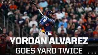 Yordan Alvarez hits 2 BLASTS against the Twins.