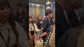 Dimash leaving the event