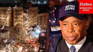 JUST IN: NYC Mayor Eric Adams Answers Question On Bronx Building Collapse During Press Briefing