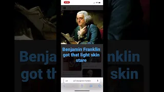 Benjamin Franklin light skin stare #subscribe #lol #chill
