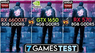 RX 6600 XT vs GTX 1650 vs RX 570 | Test In 7 Games | 1440P - 2K