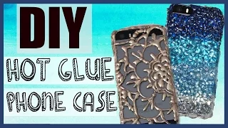 DIY Phone Case using ONLY HOT GLUE?! No clear phone case needed!