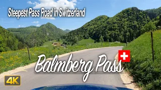 Driving the Balmberg Pass in Switzerland🇨🇭from Wiedlisbach to Bassecourt