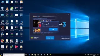 HOW TO FIX ""BLUESTACK LATEST VERSION ALREADY INSTALLED ERROR""
