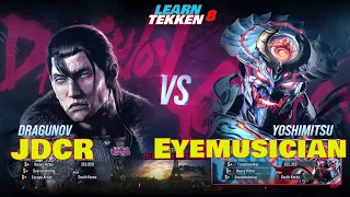 Ranked Matches ▰ JDCR (Rank DRAGUNOV  ) Vs Eyemusician (Rank YOSHIMITSU) ▰ Tekken 8