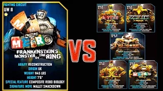 Real Steel WRB FINAL METRO (CHAMPION) VS ALL GOLD ROBOTS Series of fights NEW ROBOT (Живая Сталь)