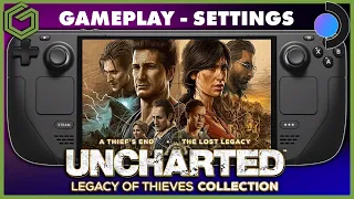 Steam Deck - Uncharted Legacy of Thieves Collection - Gameplay & Performance