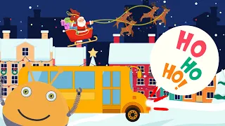 THE WHEELS on the BUS go HO HO HO! 🎄✨ - Christmas Songs for Kids #nurseryrhymes #kids