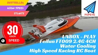 Best RC Boat - Feilun FT009 High Speed Racing Boat | UNBOX | Superfast, Stunts |RC With Popeye