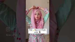 Hijab tutorial for Eid 🌙🧕#hijabtutorial #hijabstyle #eidhijabtutorial