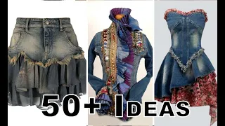 50+ IDEAS TO UPCYCLE OLD JEANS