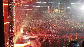 wwe smackdown live on fox,brock lesnar entrance.