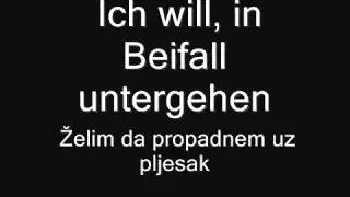 Rammstein - Ich will German-Serbian lyrics