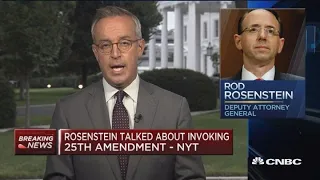 Rod Rosenstein suggested secretly taping Trump, says NYT