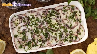 Octopus carpaccio - Italian recipe