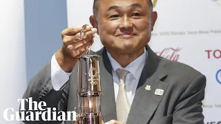 Olympic torch goes on display in Japan before rescheduled Games