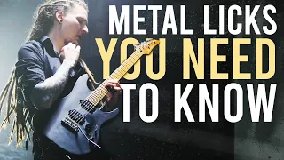 Top 10 BADASS Metal Guitar Licks (everyone should know)