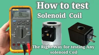 The right way for testing any solenoid coil !! How to test solenoid coils with a digital multimeter